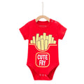 Cute Fry Baby Romper - Red